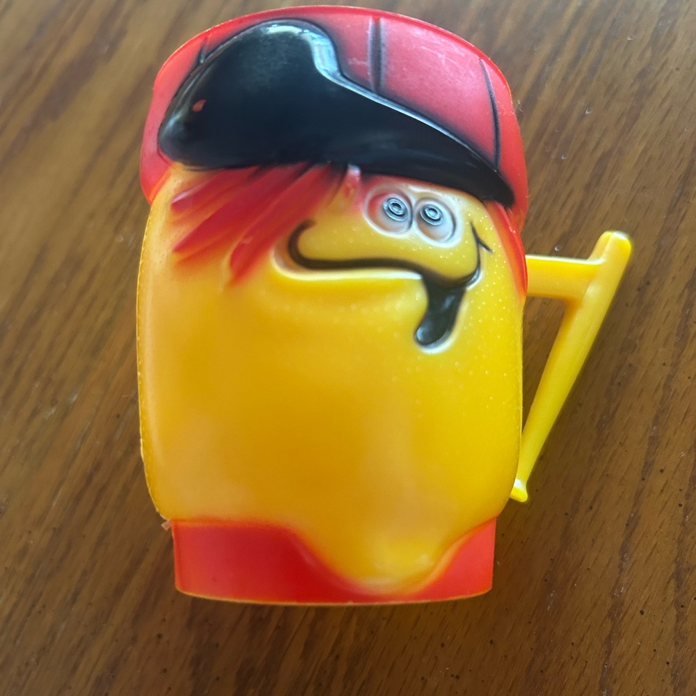 Yellow & Red Cartoon Character Ceramic Mug with Handle